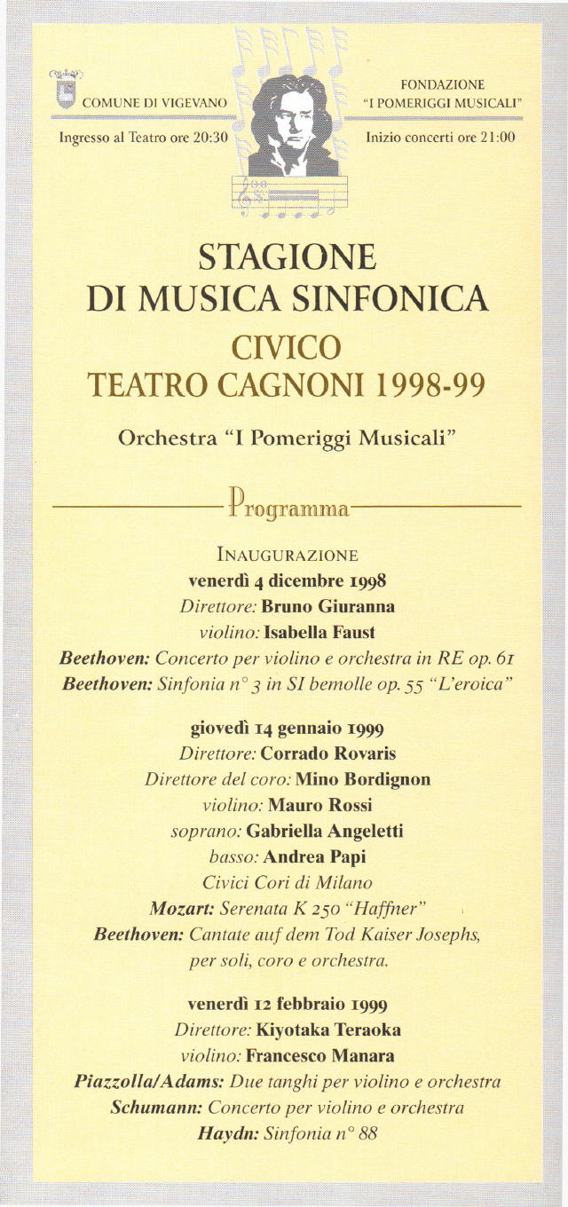 Cagnoni Vigevano Stagione 1998-1999